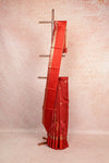 Brick Red Jute Saree