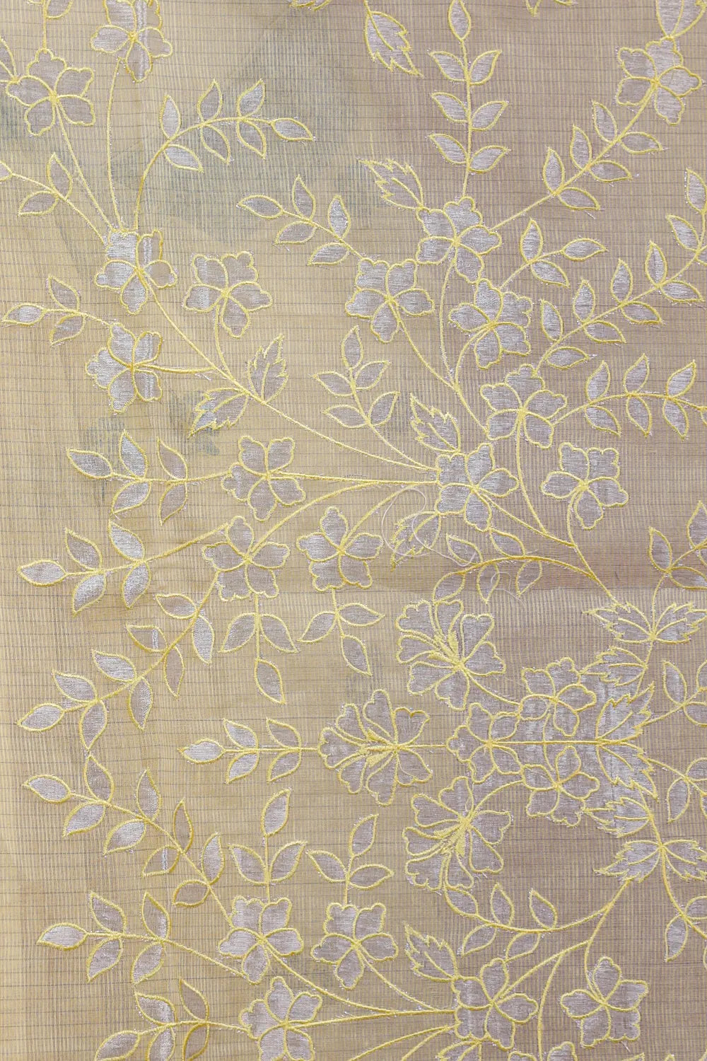 Butter Yellow Color Kota Saree - Seematti