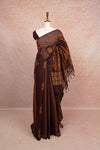 Coffee Brown Bengal Cotton Saree