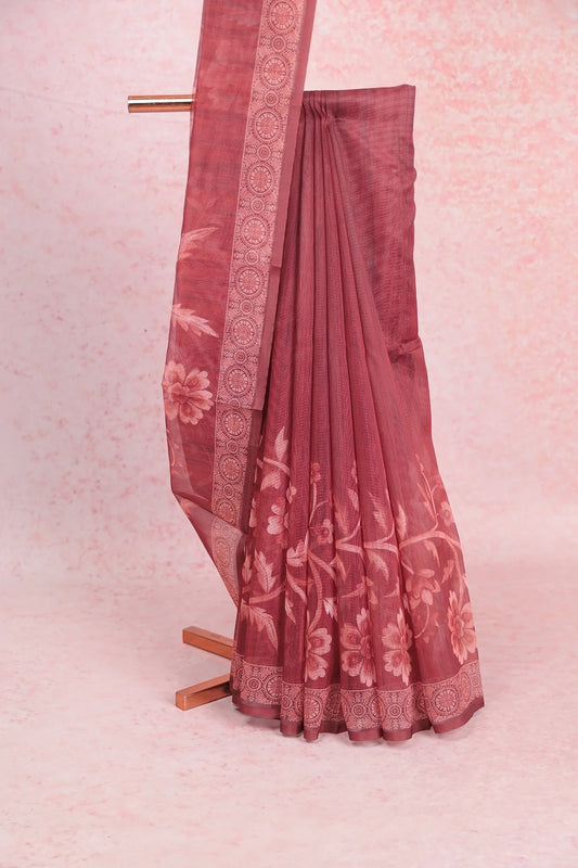 Coffee Brown Kota Saree