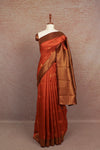 Copper Colour Semi Silk Saree