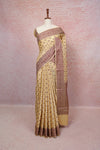 Cream Semi Tussar Saree - Seematti
