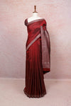 Dark Maroon Kancheepuram Silk Saree - Seematti