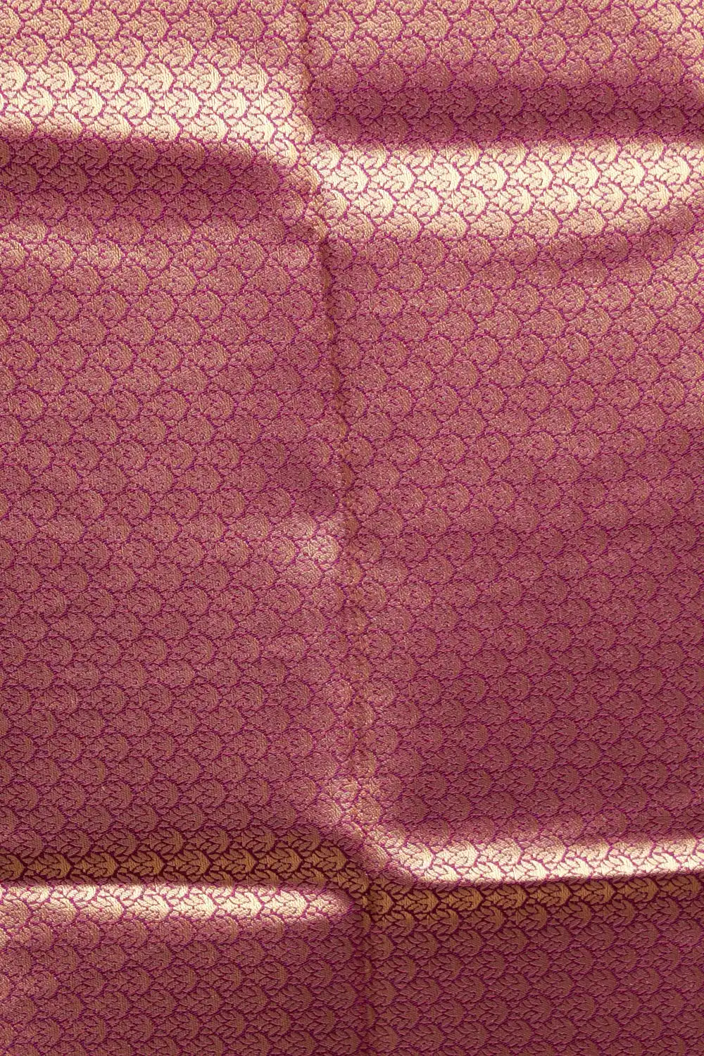 Dark Peach Semi Silk Saree - Seematti
