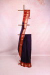 Dark Violet Cotton Saree