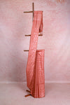 Drak Peach Semi Tussar Saree