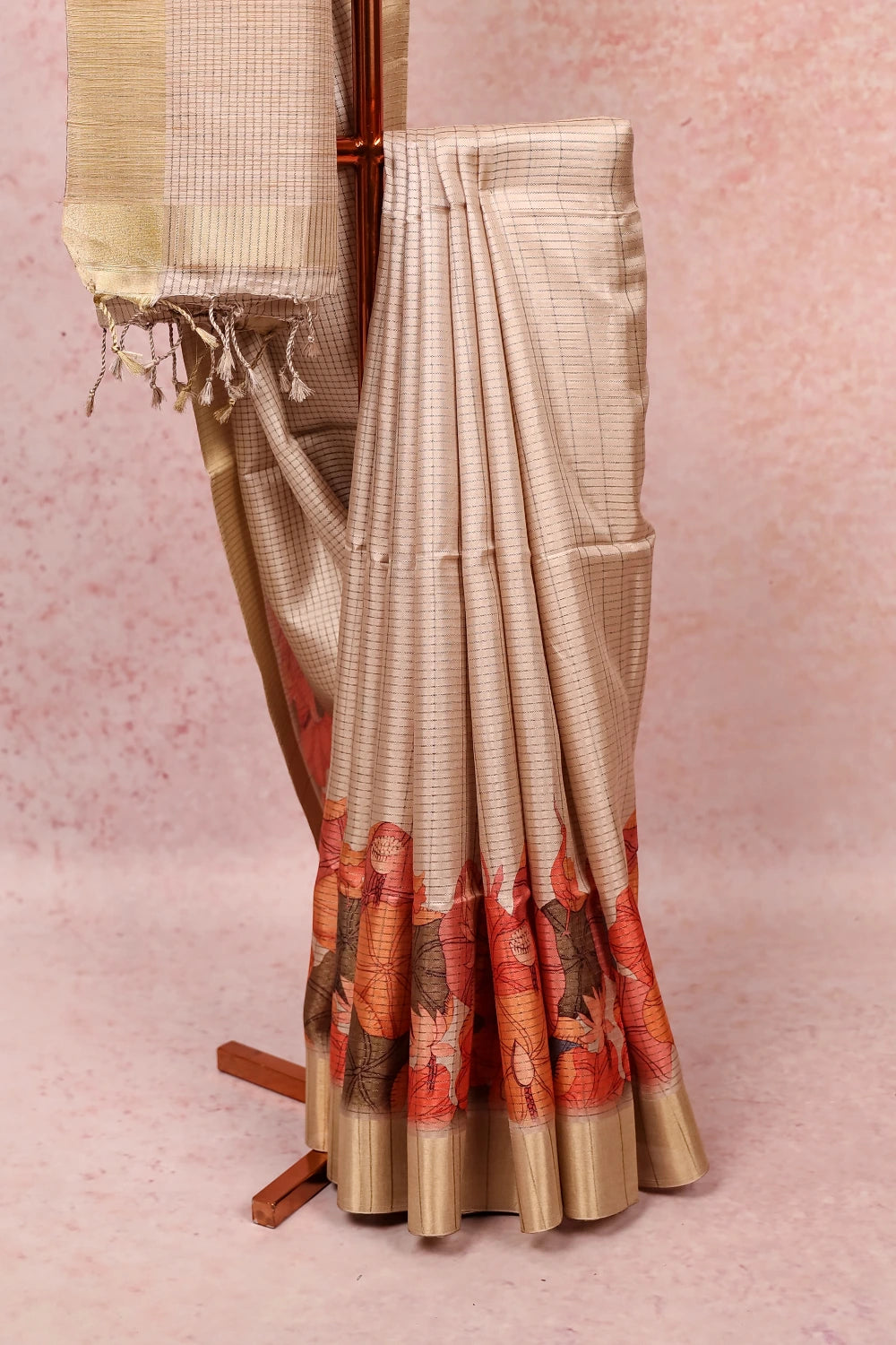 Gold Semi Silk Saree