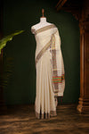 Golden Tissue Kerala Saree - Seematti