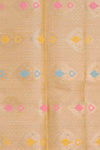 Golden Yellow Semi Tissue Saree