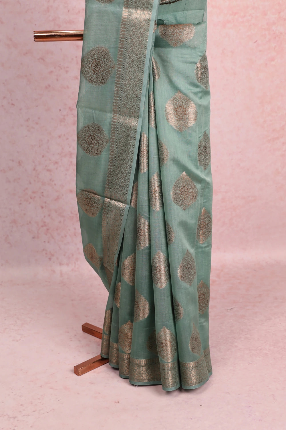 Green Chanderi Silk Saree
