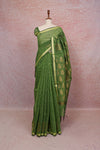 Green Semi Linen Saree