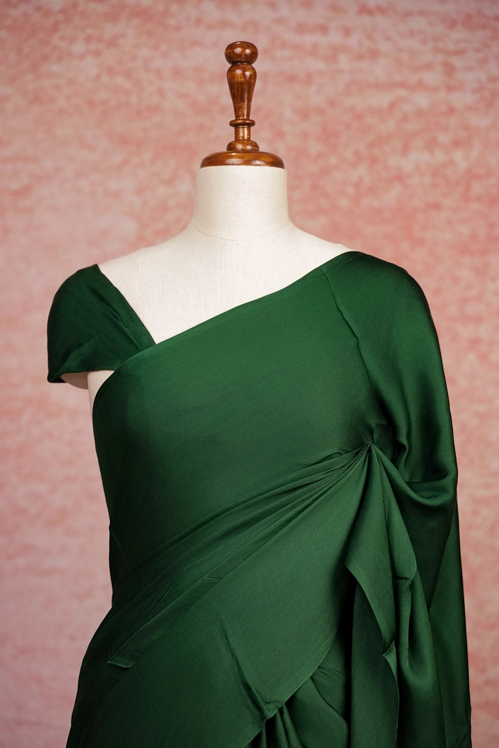 Green Semi Modal Silk Saree