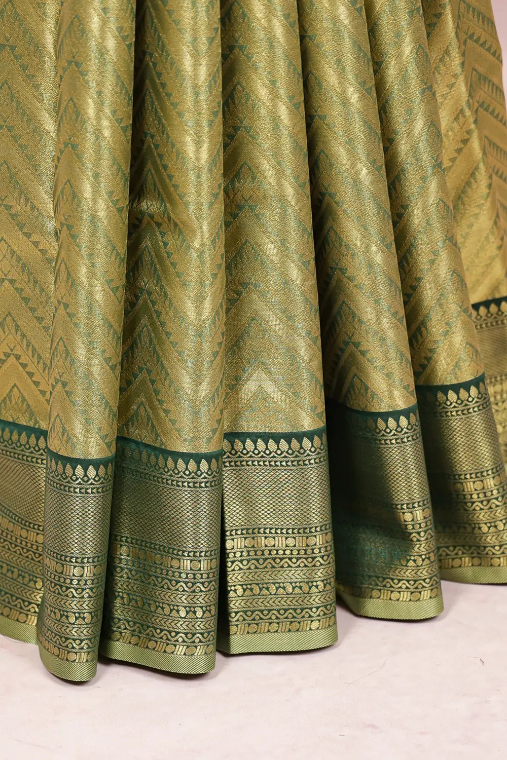 Green Semi Silk Saree