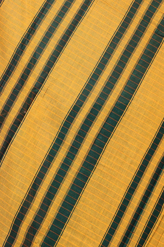 Green Soft Cotton Saree