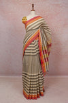 Grey Cotton Saree - Seematti