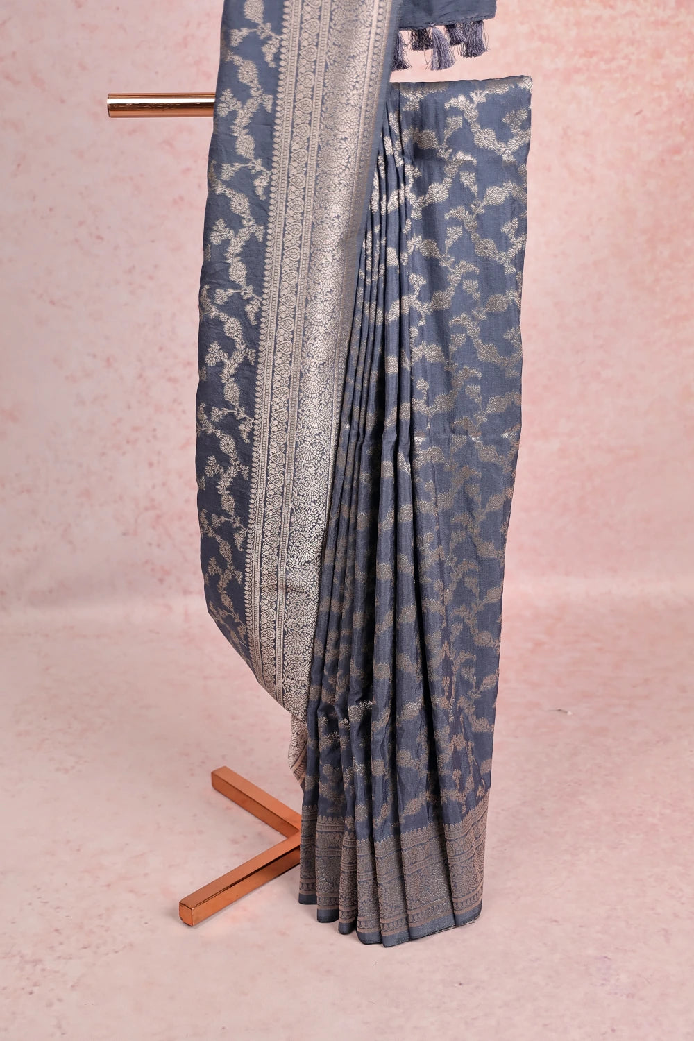 Grey Jute Banarasi Saree