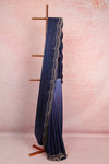 Ash Blue Organza Saree