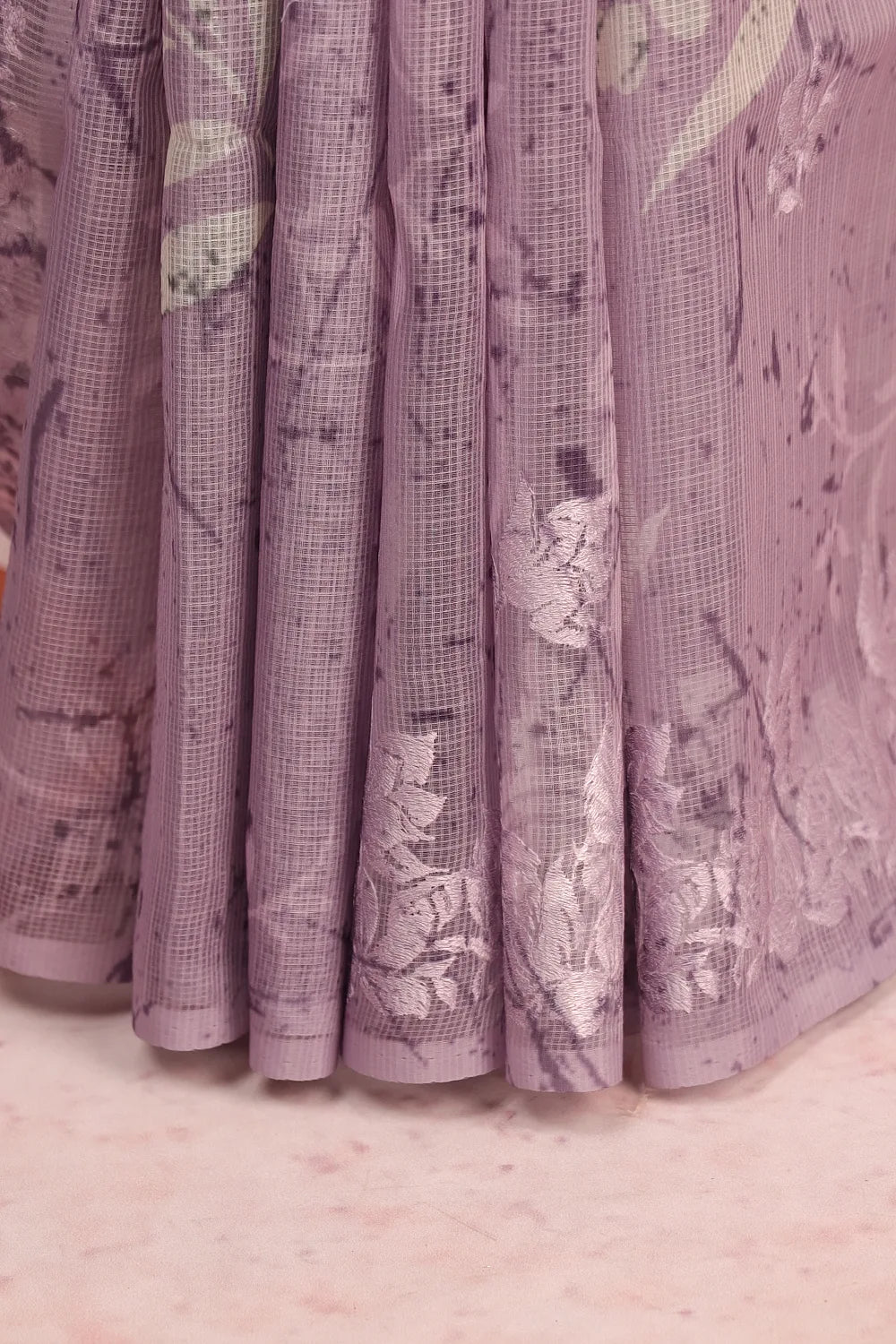Lavender Kota Saree