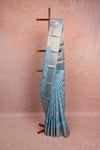 Light Blue Semi Tussar Saree