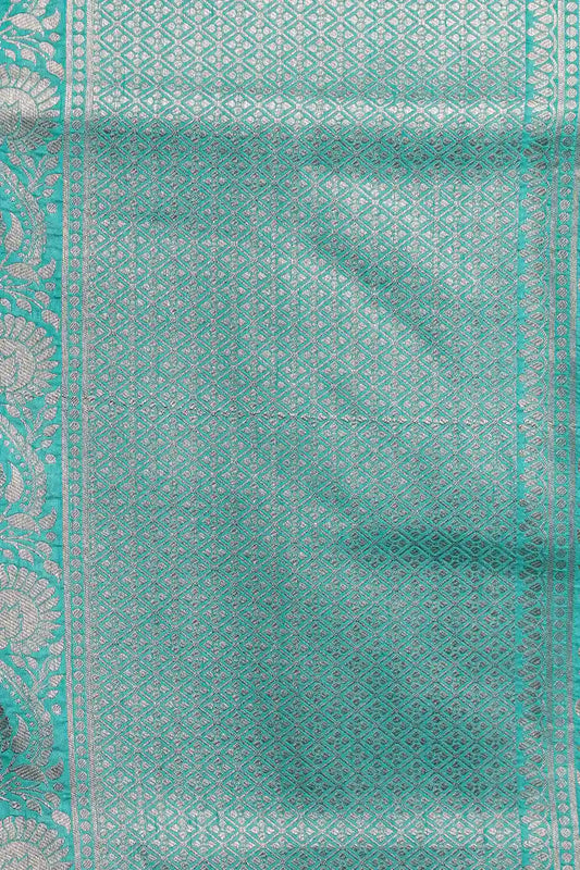 Light Green Jute Banarasi Saree