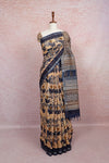 Light Orange Semi Linen Saree - Seematti