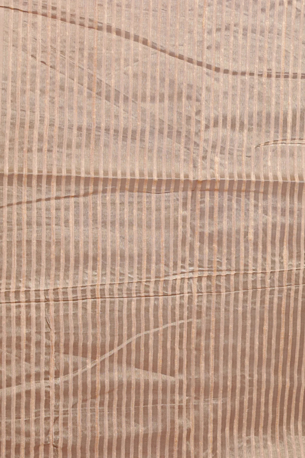 Light Peach Semi Jute Saree - Seematti