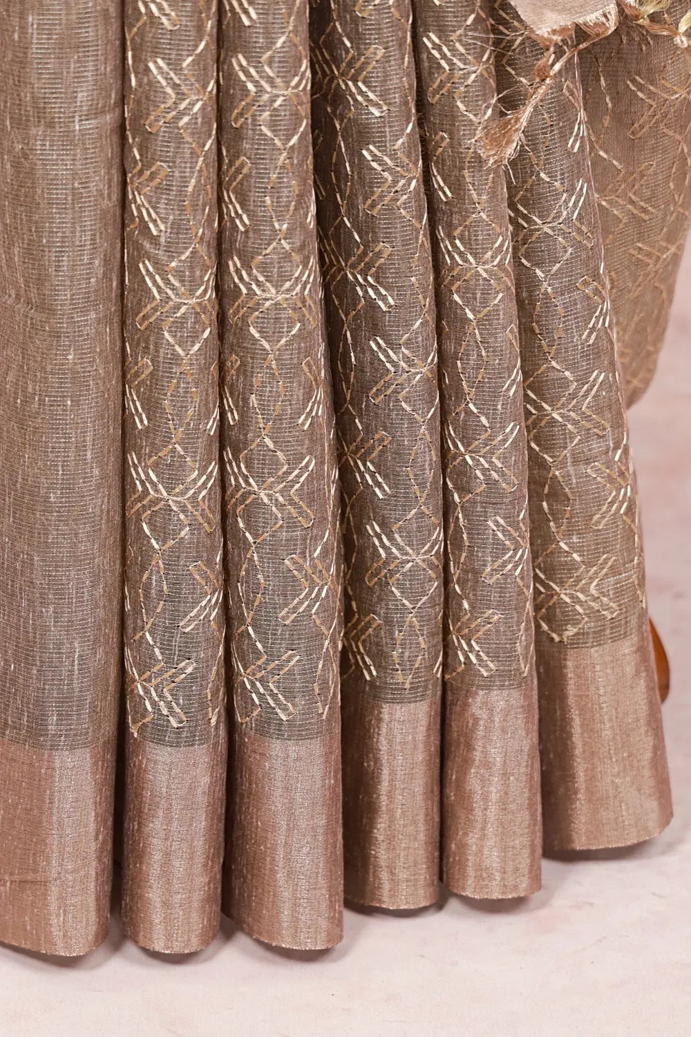 Light Taupe Kota Saree - Seematti