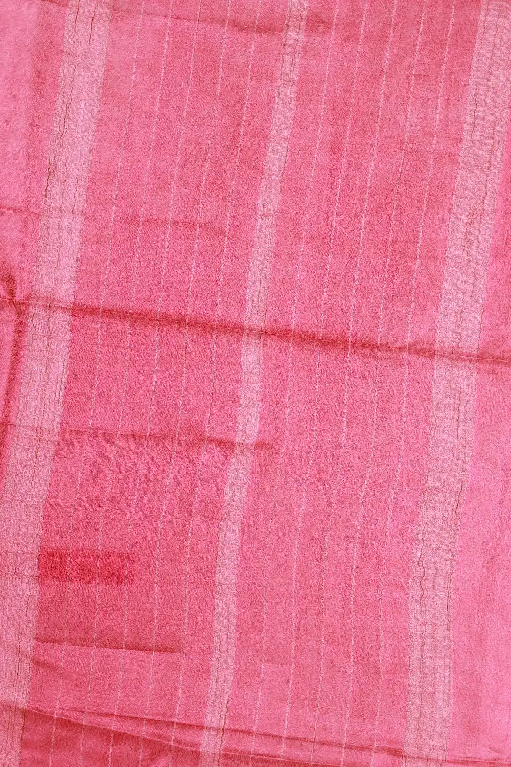 Magenta Tussar Silk Saree