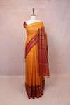 Mango Yellow Semi Jute Saree - Seematti