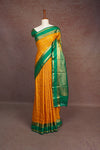Mango Yellow Semi Silk Saree