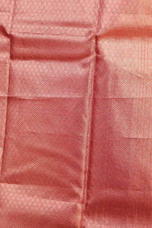 Maroon Kancheepuram Tissue Silk Saree