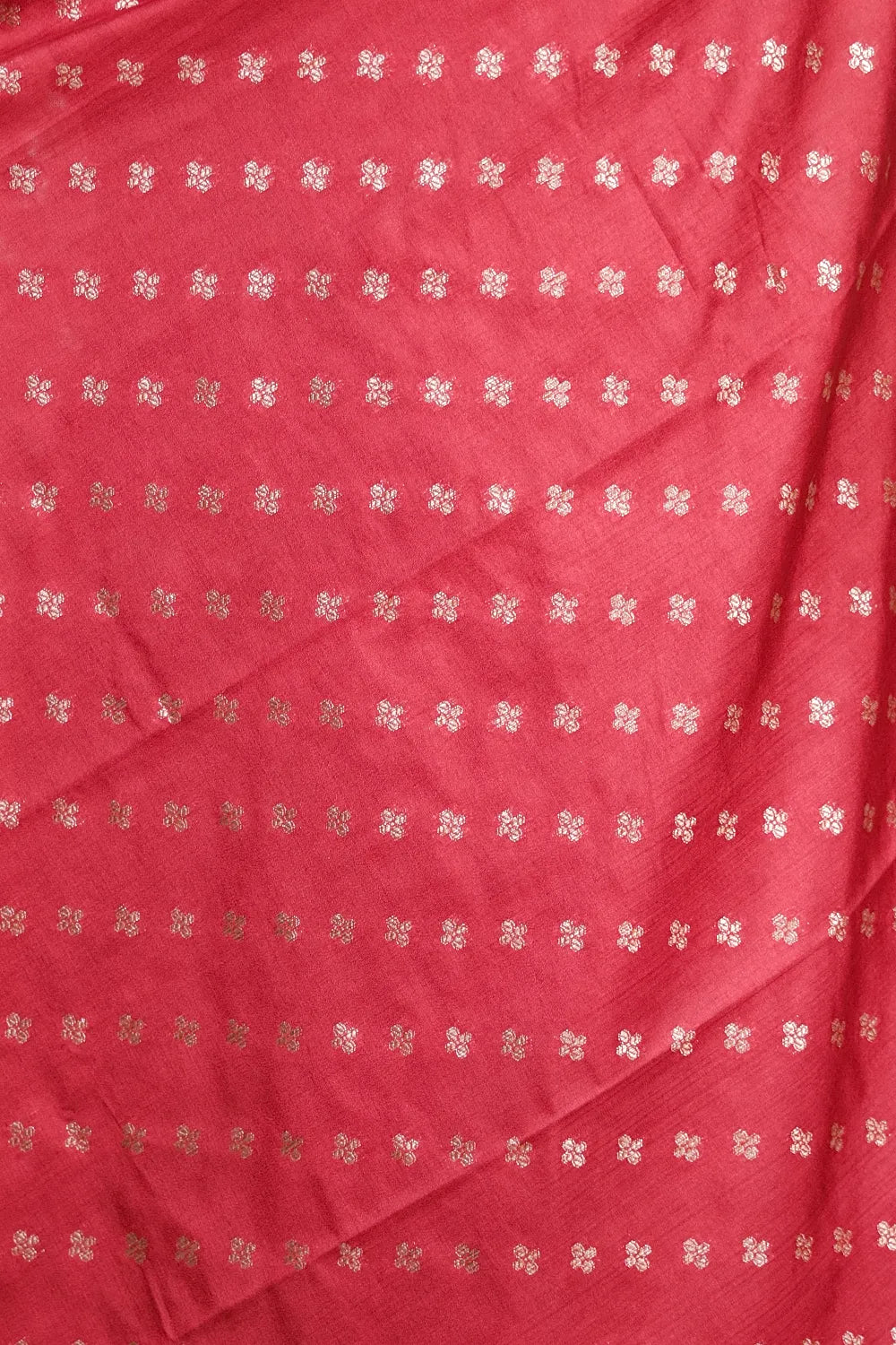 Maroon Semi Banarasi,Banarasi Design Unstitched Churidhar Material