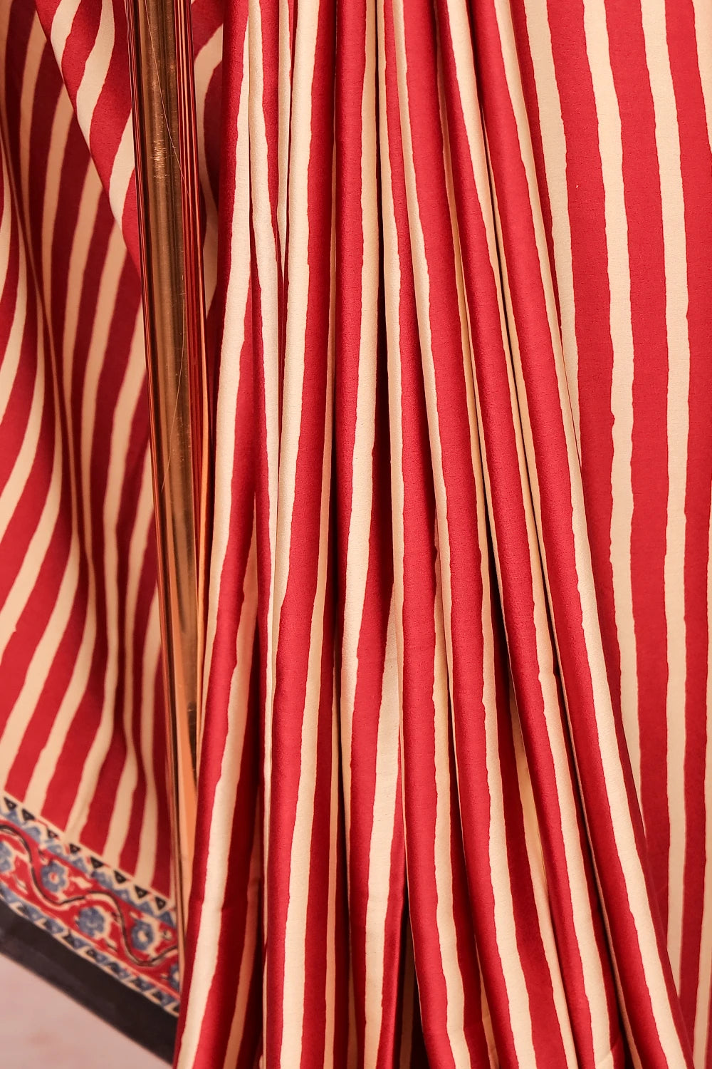 Modal Maroon Casual Saree With Plain Border - Seematti