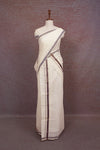 Off White Cotton Set Mundu - Seematti