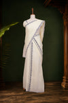 Off White Cotton Set Mundu - Seematti