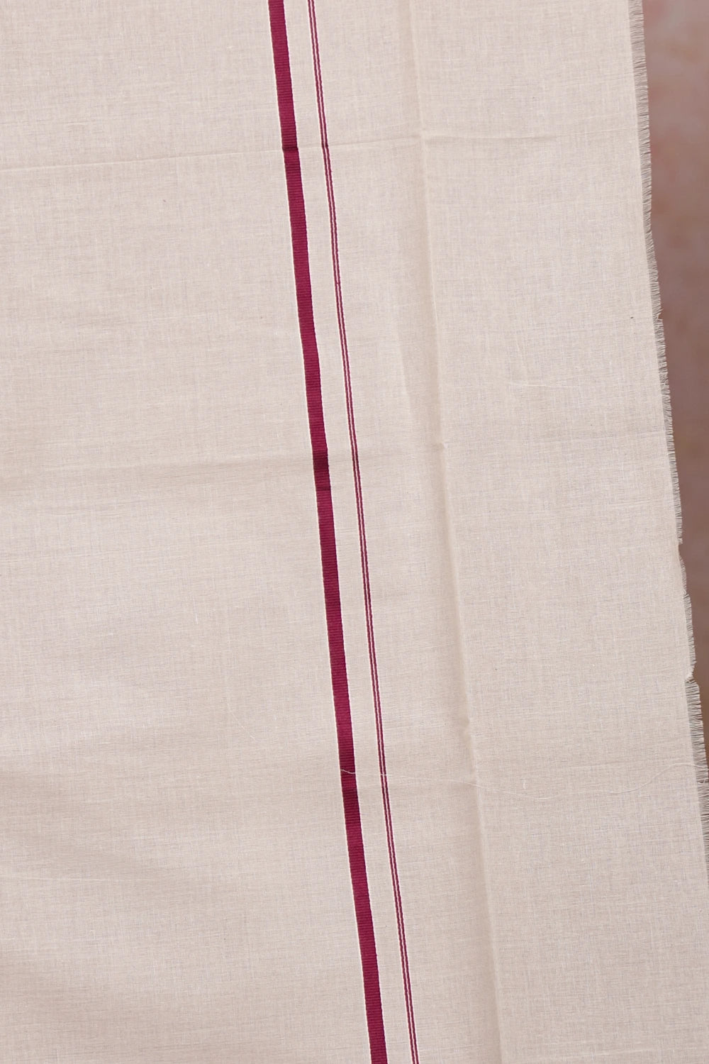 Off White Cotton Set Mundu - Seematti
