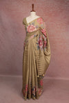 Olive Green Soft Cotton Saree