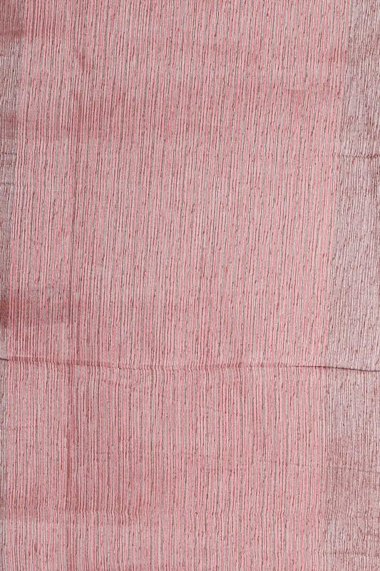 Onion Color Semi Jute Saree