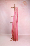 Onion Pink Crepe Banarasi Saree