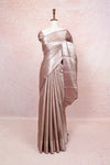 Onion Pink Semi Tissue Silk Kancheepuram Saree - Seematti