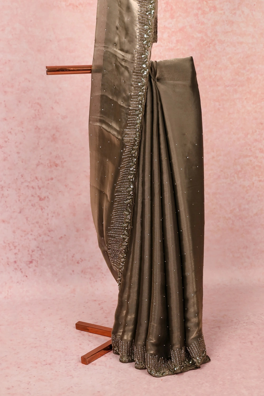 Pastel Green Tissue Saree