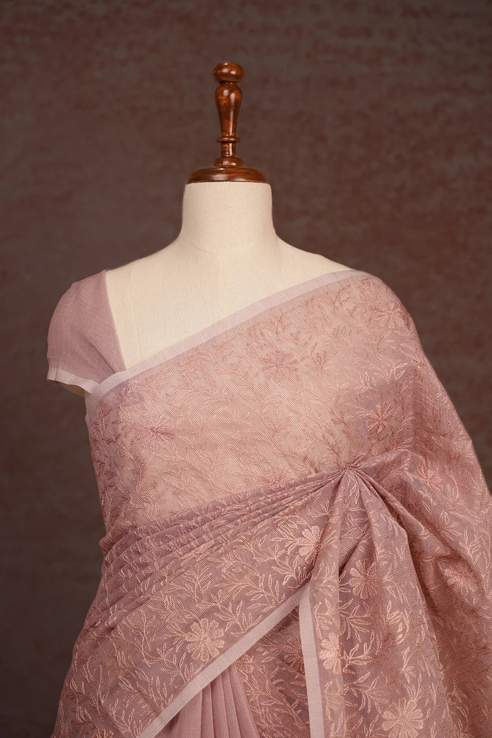 Pastel Pink Kota Saree