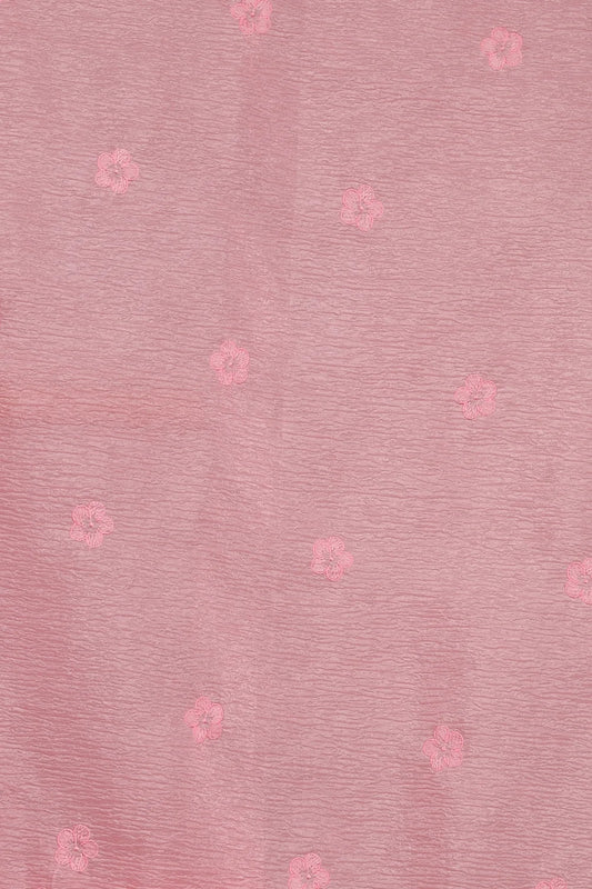 Peach Crush Organza Saree