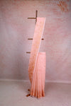 Peach Net Kota Saree