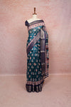 Peacock Green Cotton Silk Saree