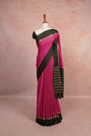 Pink Chiffon Saree