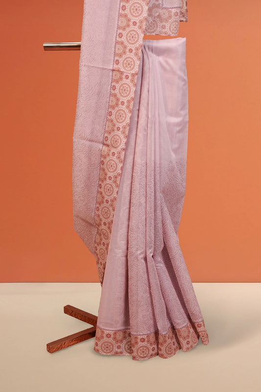 Pink Net Kota Saree
