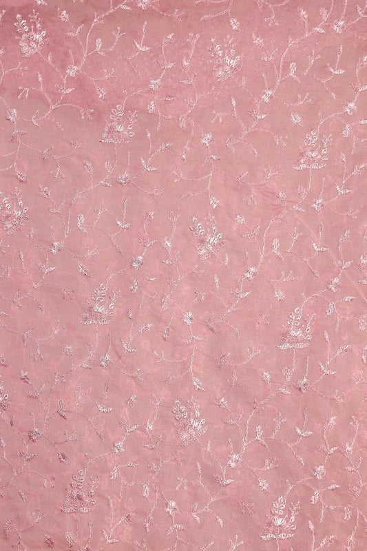 Pink Organza Saree