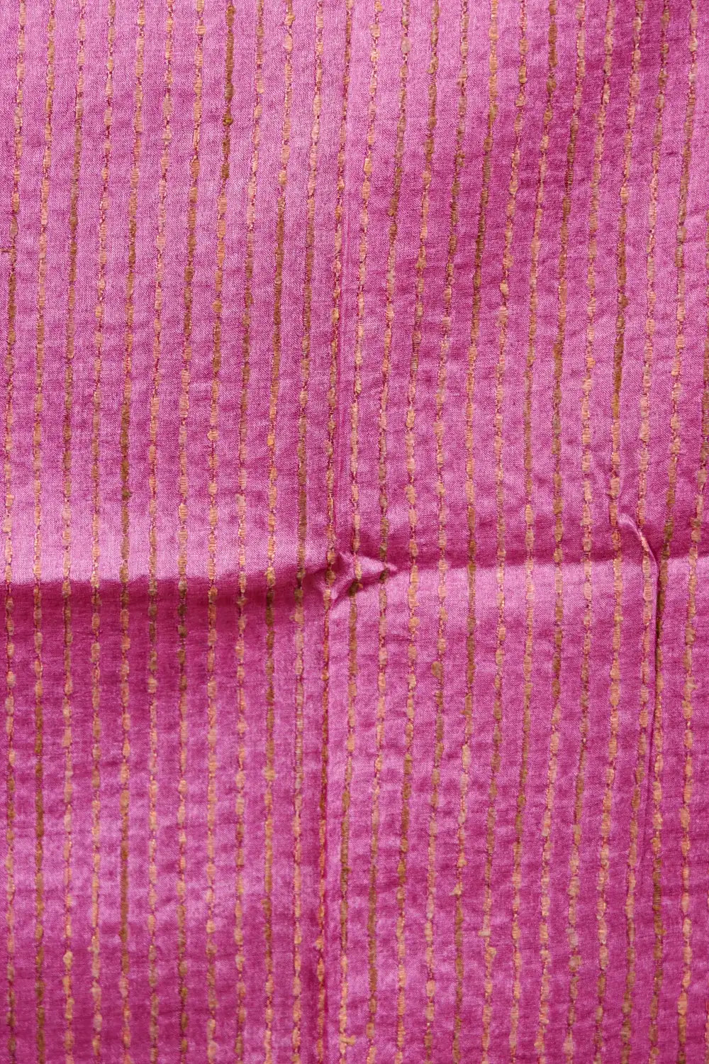 Pink Tussar Silk Plain Body Unstitched Churidhar Material - Seematti