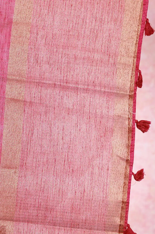 Purple Jute Banarasi Saree